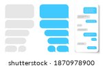 message bubbles. text balloon... | Shutterstock .eps vector #1870978900