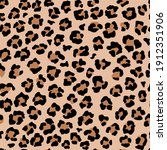 leopard seamless pattern. wild... | Shutterstock . vector #1912351906