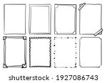 hand drawn frames. handdrawn... | Shutterstock . vector #1927086743