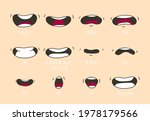 cartoon talking mouth and lips... | Shutterstock .eps vector #1978179566
