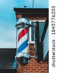 Blue Red And White Barbershop...