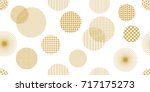 golden circles. wide panoramic... | Shutterstock .eps vector #717175273