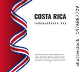 costa rica independence day... | Shutterstock .eps vector #1476887729