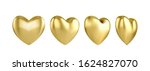 gold glossy 3d three... | Shutterstock .eps vector #1624827070