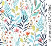 Seamless pattern with wild...