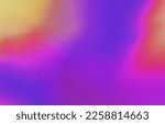 Small photo of Abstract blurred grainy gradient background texture. Colorful digital grain soft noise effect pattern. Lo-fi multicolor vintage retro. VHS Glitch Texture