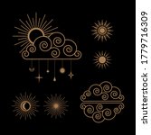 hand drawn set of celestial... | Shutterstock .eps vector #1779716309
