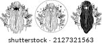 magic celestial flowers  plant... | Shutterstock .eps vector #2127321563