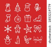 christmas icon image new... | Shutterstock . vector #1853219779