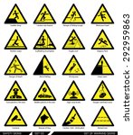 set of safety signs. caution... | Shutterstock .eps vector #292959863