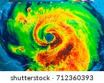 Geocolor Image in the eye of Hurricane Irma. Elements of this image furnished by NASA.