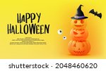happy halloween banner art... | Shutterstock .eps vector #2048460620