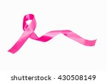 pink ribbon isolated on white... | Shutterstock . vector #430508149