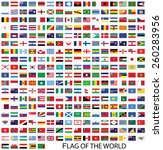 flags of the world vector | Shutterstock .eps vector #260283956