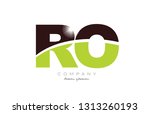 letter ro r o alphabet... | Shutterstock .eps vector #1313260193