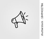 megaphone  bullhorn line icon ... | Shutterstock .eps vector #1849432786