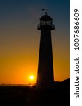 Biloxi Lighthouse At Sunset