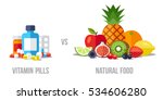 vector illustration of vitamin... | Shutterstock .eps vector #534606280