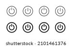 power icons set. power switch... | Shutterstock .eps vector #2101461376