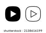 play icon vector. play button... | Shutterstock .eps vector #2138616199
