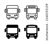 bus icons vector. bus sign and... | Shutterstock .eps vector #2160192159