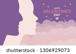 happy valentines day. a holiday ... | Shutterstock .eps vector #1306929073