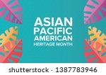 asian pacific american heritage ... | Shutterstock .eps vector #1387783946