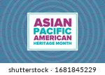 asian pacific american heritage ... | Shutterstock .eps vector #1681845229
