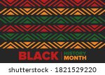 black history month. african... | Shutterstock .eps vector #1821529220