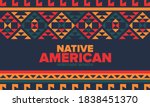 native american heritage month... | Shutterstock .eps vector #1838451370