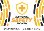 national safety month in june.... | Shutterstock .eps vector #2158144149