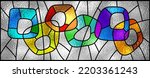 Stained Glass Window. Abstract...