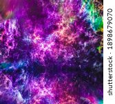 Space Background With Nebula...