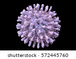hiv  aids virus  3d... | Shutterstock . vector #572445760