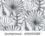 vector seamless pattern with... | Shutterstock .eps vector #696053389