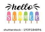hello summer popsicles or ice... | Shutterstock .eps vector #1939184896