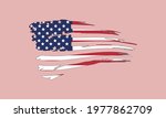 usa distressed american flag  ... | Shutterstock .eps vector #1977862709