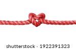 Rope with a heart shaped knot...