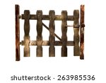 Isolated Wooden Gate