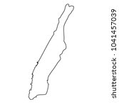 Map Outline Manhattan Island