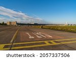 Small photo of Berlin Tempelhof 2021: Main concourse and apron of the former Tempelhof Airport, which was decommissioned in 2008. Today, the site is a popular excursion destination under the name "Tempelhofer Feld".