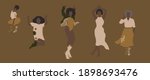 dancing african american women... | Shutterstock .eps vector #1898693476