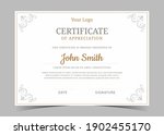 certificate of appreciation... | Shutterstock .eps vector #1902455170