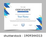 certificate of appreciation... | Shutterstock .eps vector #1909344313