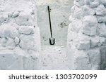 Building Of A Snow House Igloo...