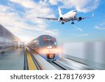 Airplane and railway.travel or...