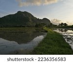 Small photo of Scenic view of mount Budge, an ancient volcano in Tulungagung, East Java, Indonesia