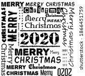 merry christmas greeting design ... | Shutterstock . vector #1866451759