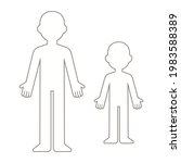 simple cartoon blank body... | Shutterstock .eps vector #1983588389