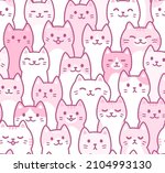 cute cartoon doodle cats... | Shutterstock .eps vector #2104993130